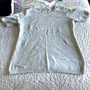 Short sleeve lightweight sweater